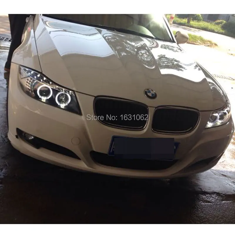 

For BMW E90 318i 320i 325i LED Angel Eyes head Lamp 2005 to 2012 year with BI Xenon Projector Lens