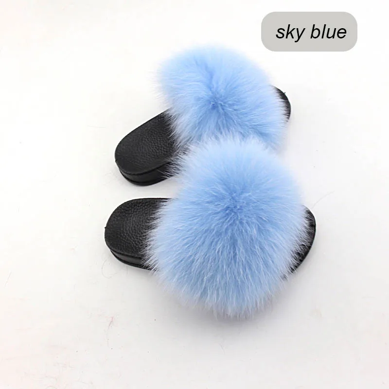 children slippers fox fur (23)