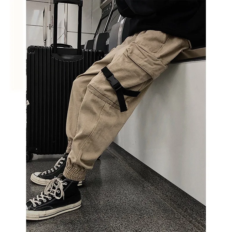 Mens Cargo Pants Men Overalls 2018 Male Pockets Ribbon Harem Joggers Pants Man Hip Hop Tracksuit Bottoms Autumn Sweatpants Mens Cargo Pants Men Overalls 2018 Male Pockets Ribbon Harem Joggers Pants Man Hip Hop Tracksuit Bottoms Autumn Sweatpants
