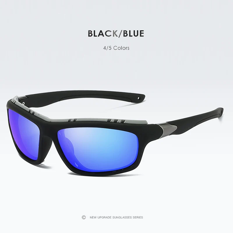 Топ мужские s поляризованные армейские очки спортивные солнцезащитные очки для вождения UV400 Мужские Тактические Солнцезащитные очки для рыбалки стимпанк для мужчин Gafas de sol - Цвет линз: blue-blue