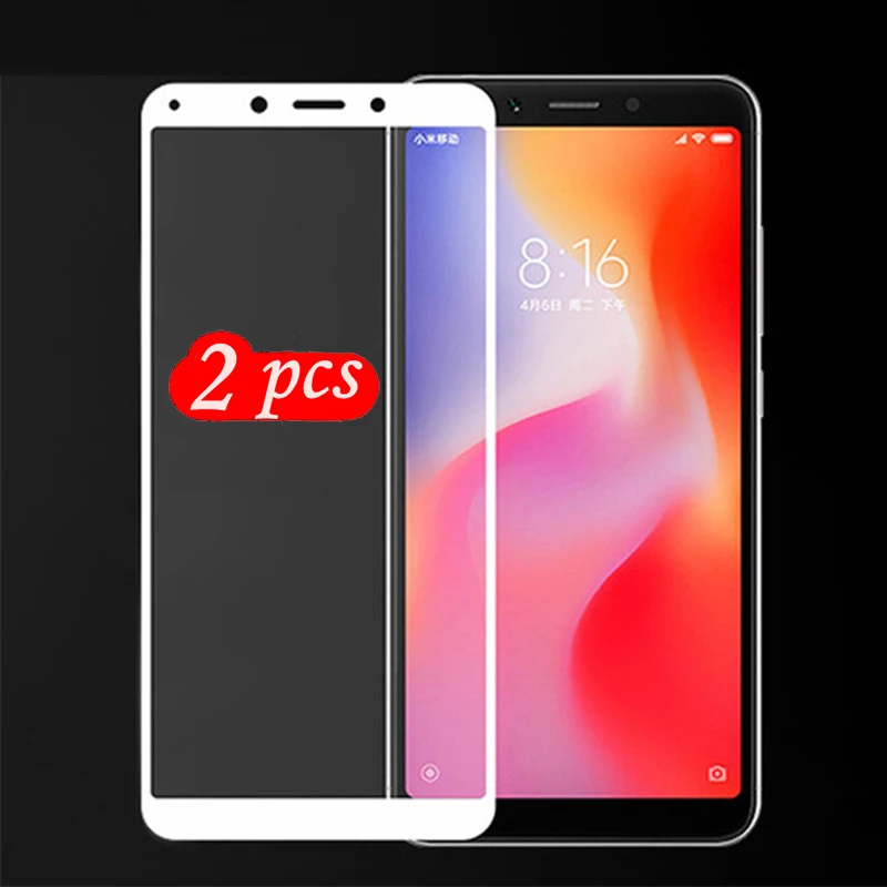 

2Pcs Tempered Glass for Xiaomi Redmi 6A Screen Protector 9H 2.5D Phone Protective Glass for Xiaomi Redmi 6A Glass
