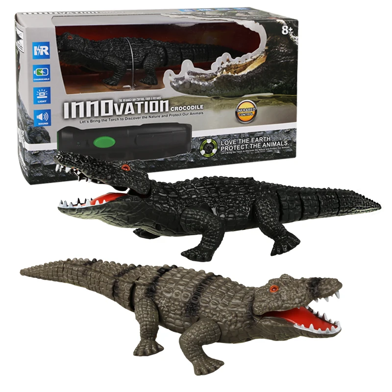 buy Children #039;s whole toy remote control crocodile creative novelty gift spoof whole person infrared toy baby learning toy