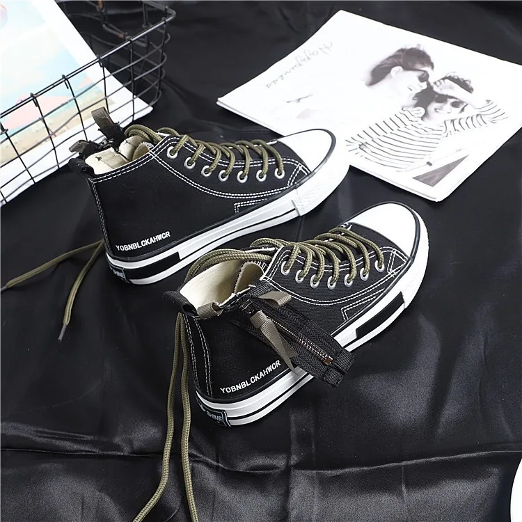 Chaussures Toile Noir Mode Chaussures Tendance Casual Vent blanc Haute Confortable Nouvelle De 2018 Respirant Femmes Automne Rétro Simple La H48q80