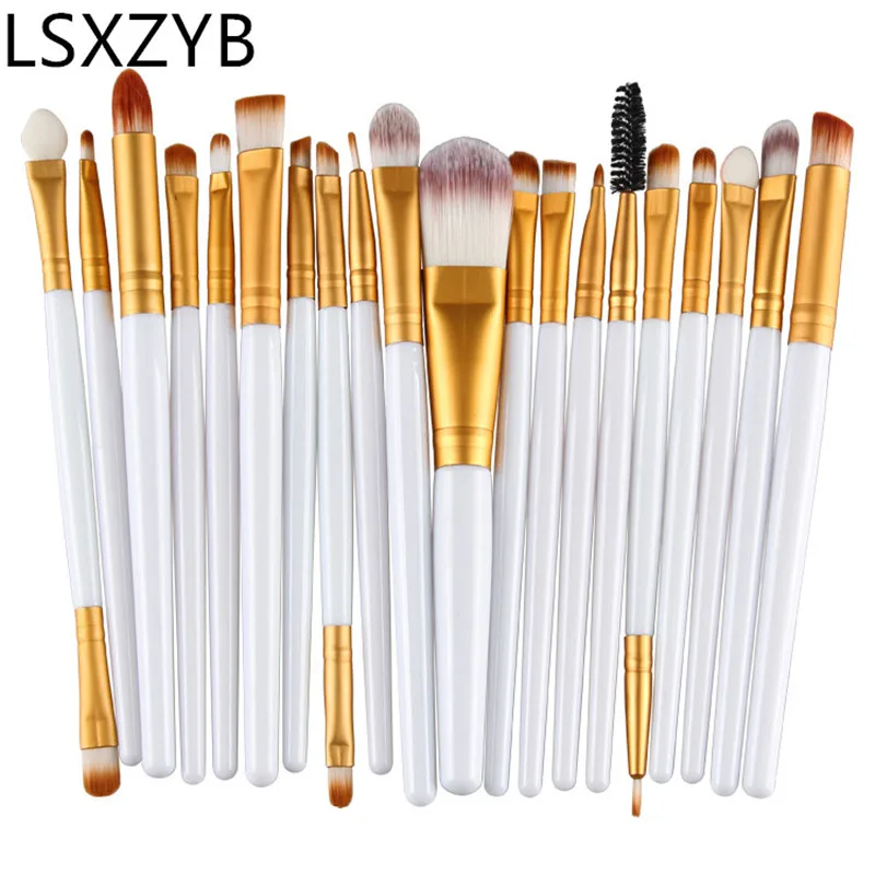 

20Pcs Makeup Brushes Set and cosmetic bag Eye Shadow Foundation Powder Eyebrow Eyelash Lip Brush Cosmetic Beauty Brush Tool Set