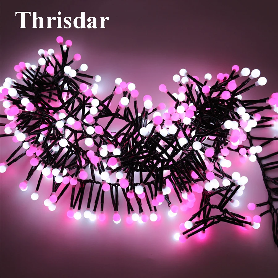 

Thrisdar 3M 400 Christmas Fairy Garland Light Firecracker Cherry Ball LED String Light Xmas Wedding Party Wedding Patio Garland
