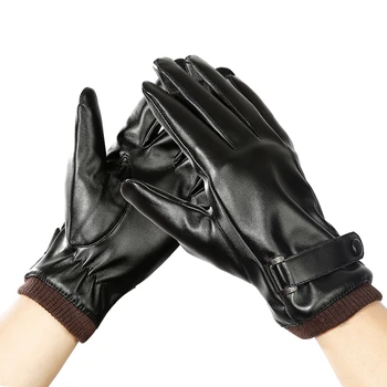 

Elegant Men Winter Motorcycle Women Gloves Classic Black Touch Screen Mittens Women Waterproof Durable Outdoor Guantes Mujer