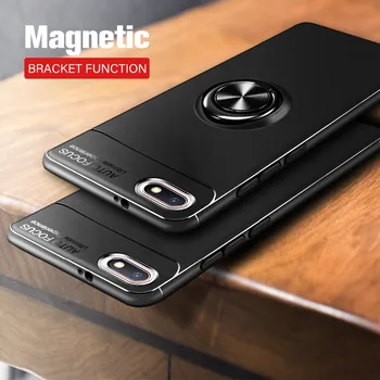 

Case for xiaomi redmi 6a case Finger Ring Magnet Matte Armor Shockproof protector Thin Back Cover for redmi 6a bumper case