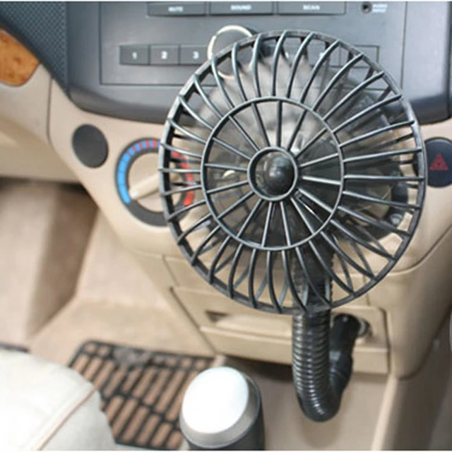 VODOOL Portable 12V Car Vehicle Cooling Cool Air Fan Auto Car Cigarette Lighter Mini Summer