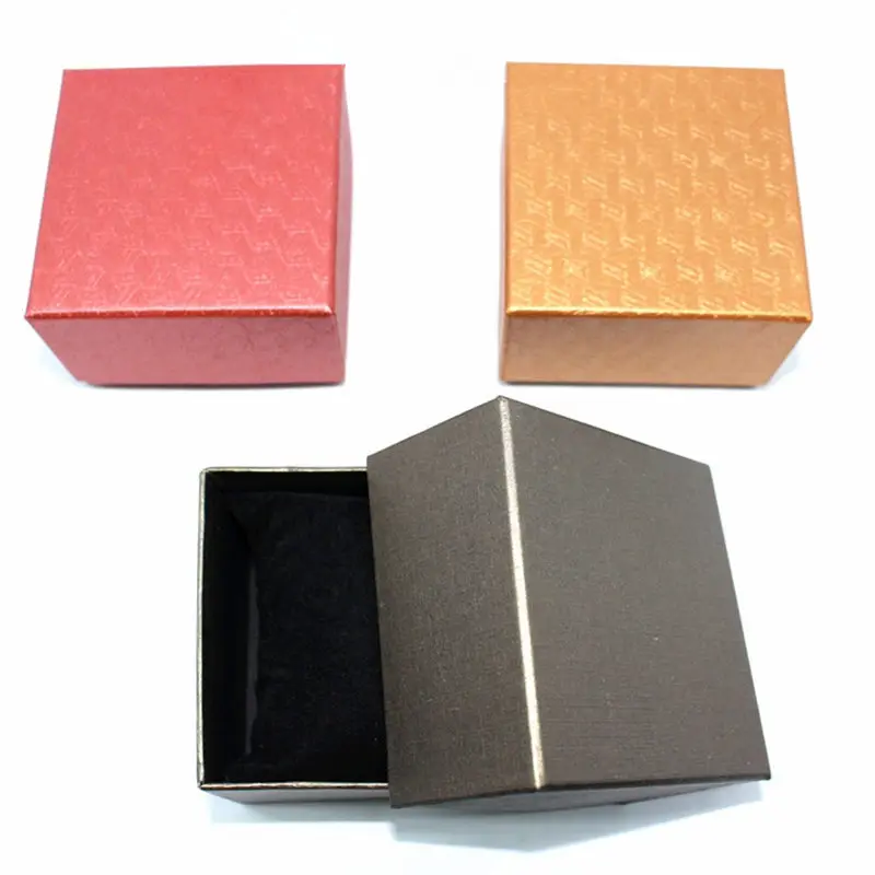 Cardboard Watch Case Storage Box Colorful Watch Holder New Box Organizer Women Jewelry Gift Case