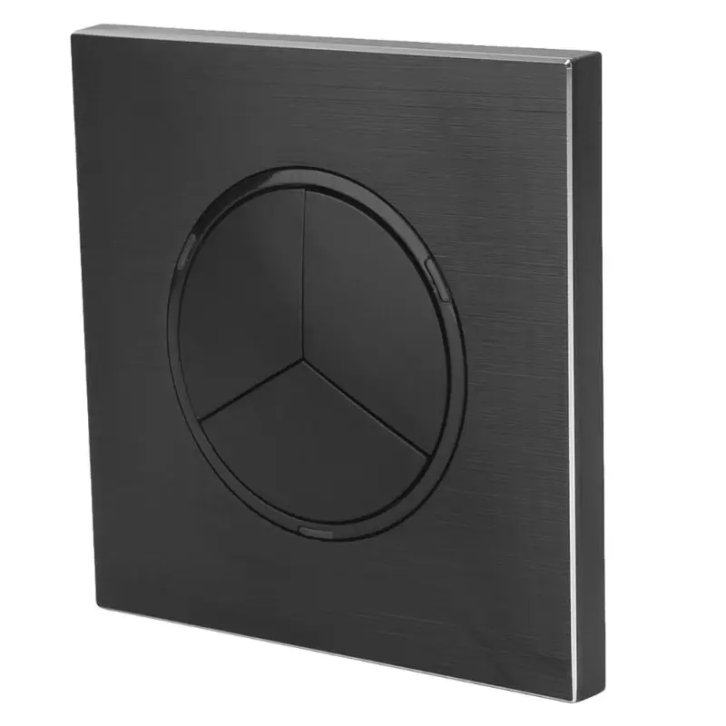 

3 Gang 2 Way Wall Panel Switch With LED Indicator Push Button Aluminium Alooy Switches