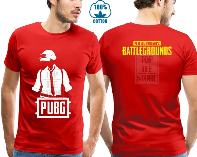 Новая футболка Pubg Playerunknowns Battlegrounds игровые футболки для геймеров Pubg футболка с рисунком Мужская футболка унисекс новая модная футболка - Цвет: Красный