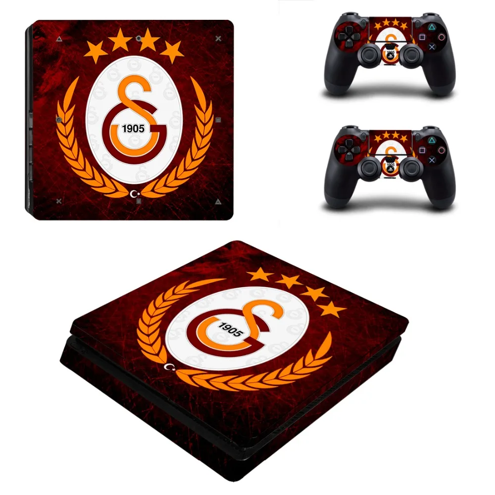 Galatasaray 1905 футбольная команда PS4 тонкая наклейка для sony playstation 4 консоль и контроллеры наклейка PS4 тонкая виниловая наклейка