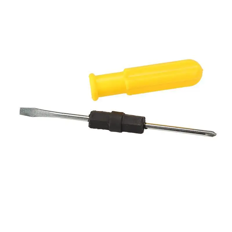 

Multi-function yellow screwdriver screw correction cone screwdriver household maintenance tool cross