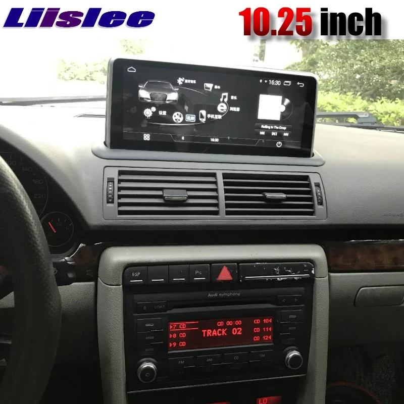 Для Audi A4 B6 B7 8E 8H 2000~ 2009 LiisLee Автомобильный мультимедийный CarPlay 10,25 дюймов WiFi gps карта радио оригинальная система навигации NAVI