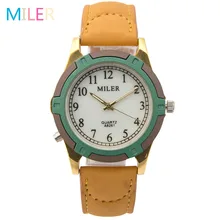 New Fashion Brand MILER Women Watches Leather Strap Luminous Pointer Quartz Watch Sport Watch Female Wristwatch Relogio Feminino