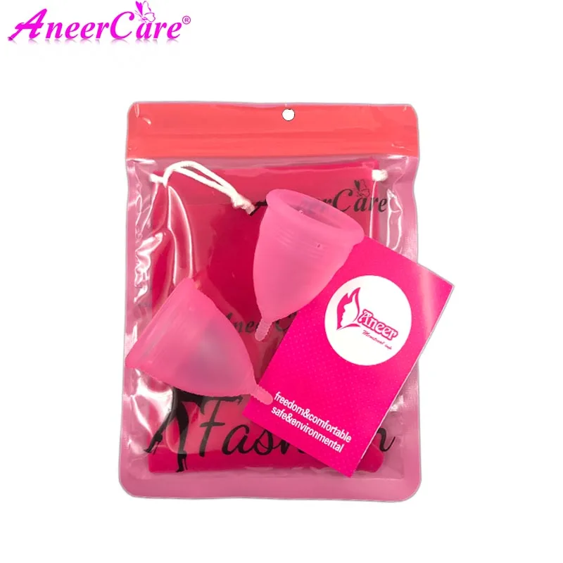

coupe menstruelle copa menstrual de silicona medica aneercare menstrual cup coletor menstrual cup coppetta mestruale 2pcs s+l