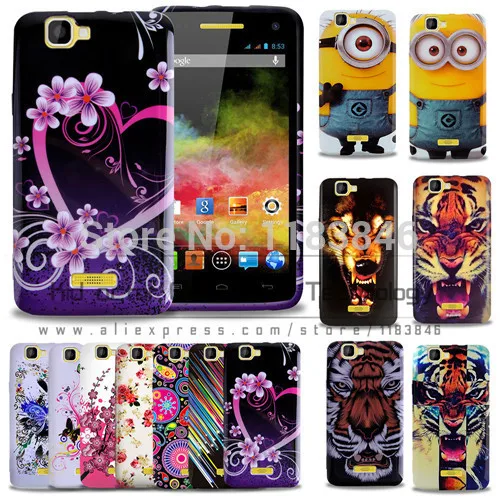 Новый arrievd цветы тигр pattern мягкие TPU мобильного телефона case чехол для Explay fresh
