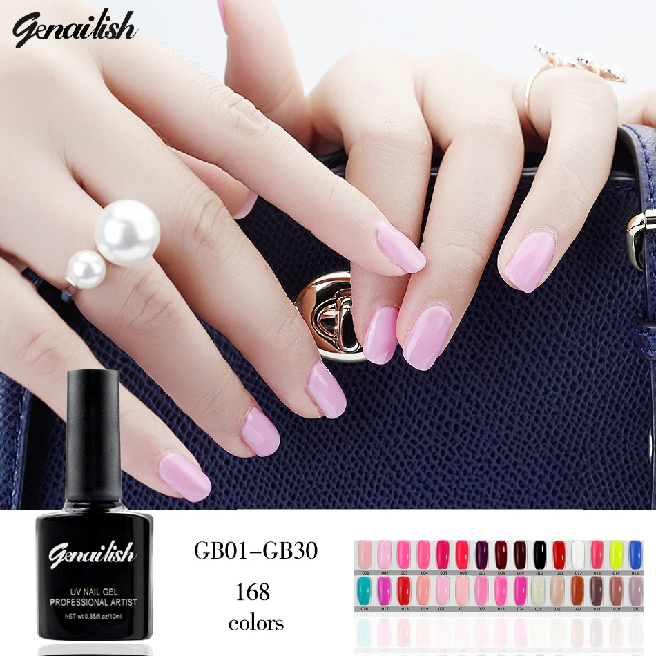 168 Colors Gel Nail Polish UV Gel Nail Polish Long-lasting Soak-off LED UV Gel Color Hot Nail Gel 10ml/Pcs Nail Art Tools-GB11