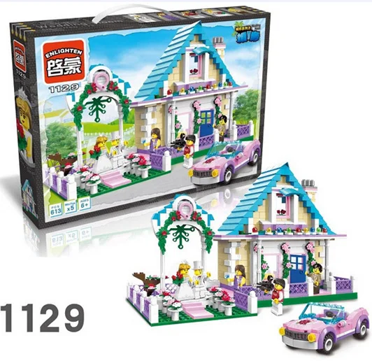 

building block set compatible with lego city Matrimonial Home 3D Construction Brick Educational Hobbies Toys for Kids