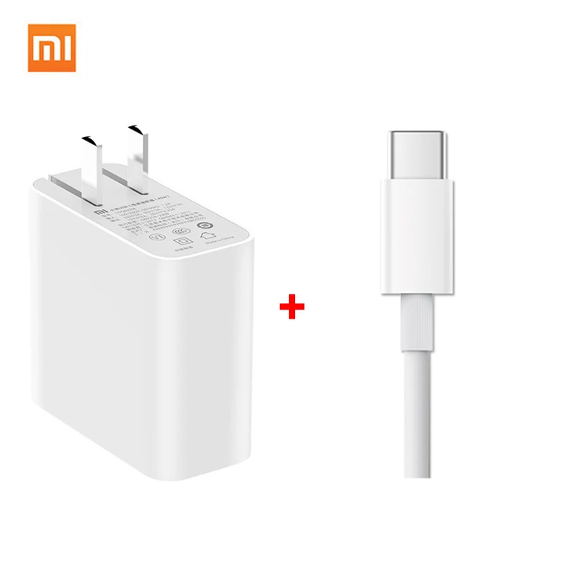 

Xiaomi USB-C Charger 45W 65W QC 3.0 USB plug Type C Cable Adapter Mi Phone laptop air PRO 12.5 13.3 15.6 PD 2.0 Quick charge