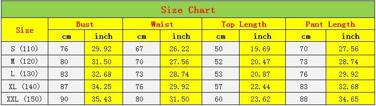 Boy Size Chart
