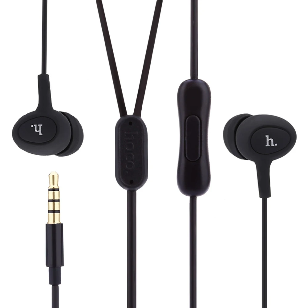 Оригинальное Беспроводное зарядное устройство HOCO earphone3.5mm наушники плотно