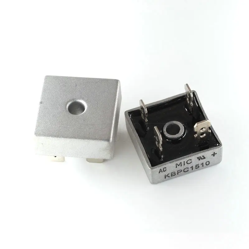 2Pcs KBPC1510 Bridge Rectifier Diode 15A 1000V KBPC 1510 Single Phase Full Wave 15 Amp 1000 Volt Electronic Silicon
