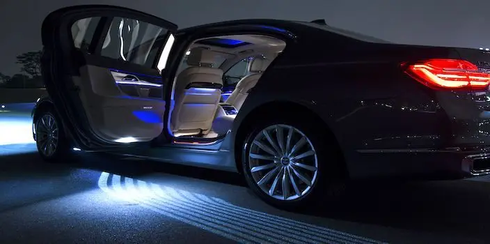 2 * автомобильный коврик с подсветкой b mw 7 серии для всех автомобилей светодиодный