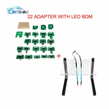 

2019 LED BDM Frame Programmer For KESS / KTAG / Fgtech Galletto / BDM100 with 4 Probe Pens 22pcs adapter