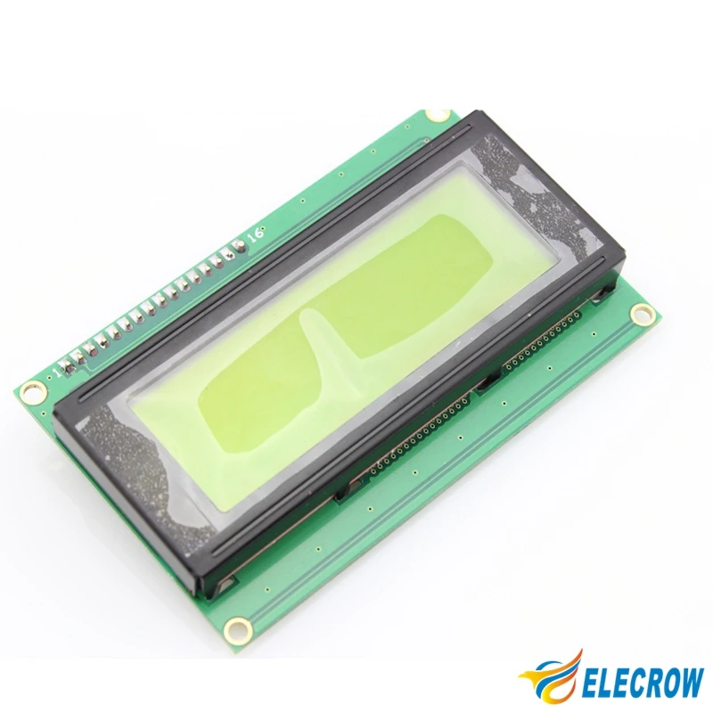Elecrow High Quality DIY Electronic Modules I2C 2004 LCD Module Yellow Backlight DIY Kit Breadboard 1Pcs Free Shipping 20x4 lcd modules 2004 lcd module with led blue backlight white character yellow green