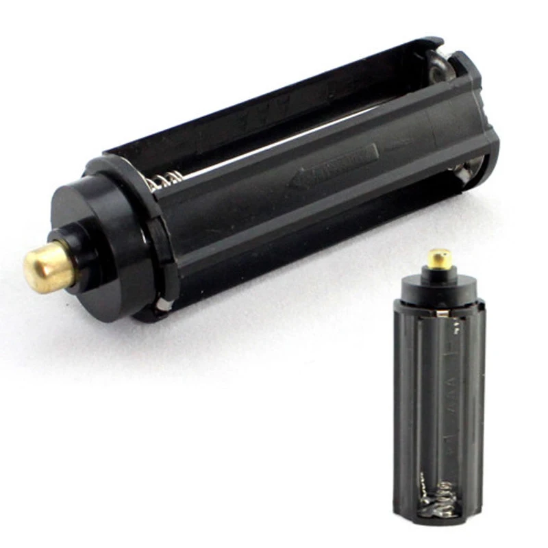Portable 3Pcs/5Pcs Plastic AAA Battery Holder Box Case Cylinder Type For 18650 Flashlight For Bicycle Light Bicycle Accessories