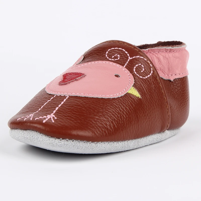 Тапочки из мягкой кожи с мультипликационным принтом «ленивый кот» для маленьких мальчиков и девочек 0-6, 6-12, 12-18 месяцев; обувь для малышей; Zapatos; обувь для малышей