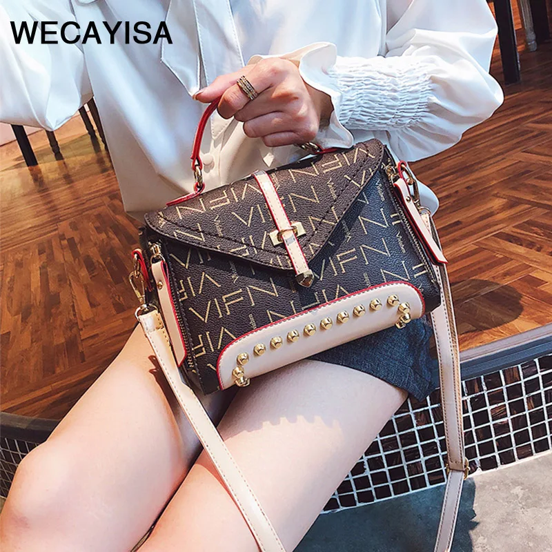 

WECAYISA Lady single-shoulder messenger bag Fashion slap-up delicate personalized style women Horizontal square handbags