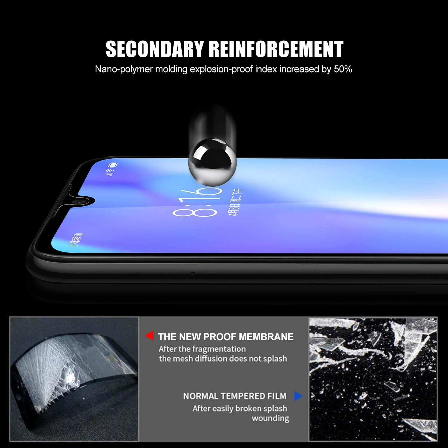 Для Xiaomi Redmi Note 7 защитная пленка из закаленного стекла для Pro Защитная экрана 9H
