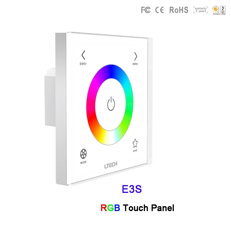 E1/E1S/E2/E3/E3S настенное крепление 2.4GH RF затемнения/CT/RGB led переключатель сенсорной
