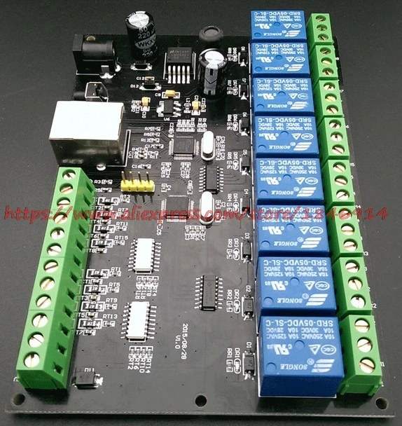 Бесплатная доставка сетевое РЕЛЕ 8 каналов реле Ethernet /IP TCP/8 MODBUS выводов из