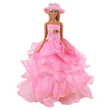 Newest Fashion Handmade Doll items For Barbie Wedding dress Accessories For Dolls Clothes For Barbie Game DIY Gift Kids Toys 12 items 6 random wedding party gown dress clothes 6 necklace accessories for barbie doll fr kurhn kids toys christmas gift