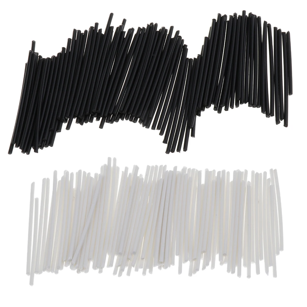 2 Pack/200pcs ABS Plastic Guitar Fretboard Fingerboard Side Dot Inlay Markers Rods DIY