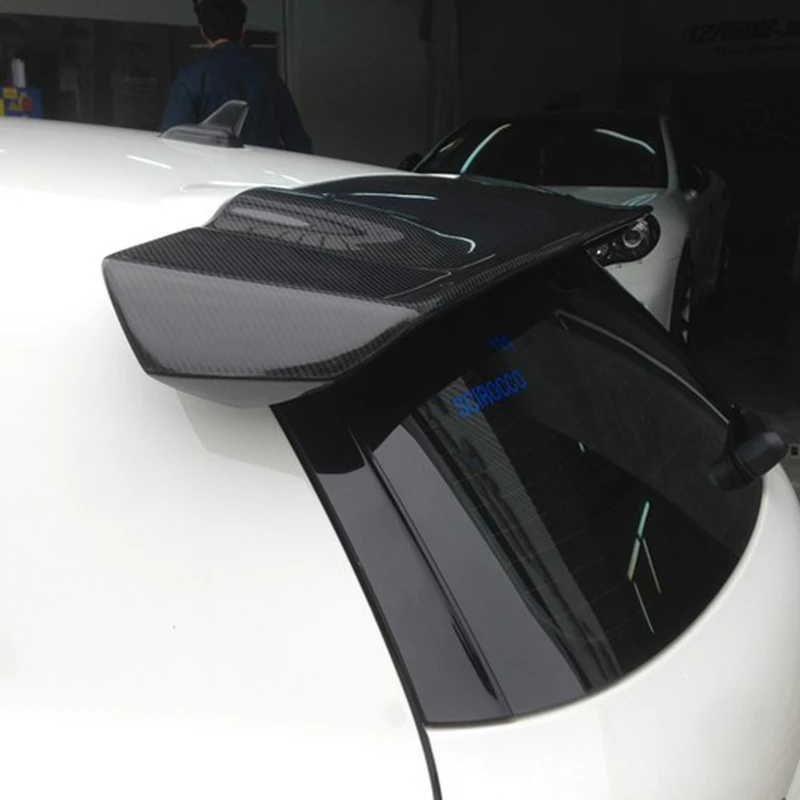 VOTEX style Scirocco Carbon Fiber Rear roof Lip Wing spoiler For
