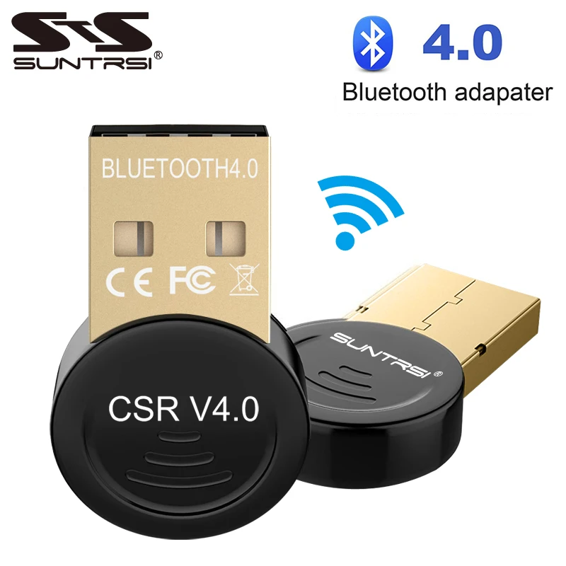 Suntrsi Mini USB Bluetooth адаптер V4.0 CSR Bluetooth ключ Музыкальный звуковой приемник адаптер беспроводной Bluetooth адаптер для ПК