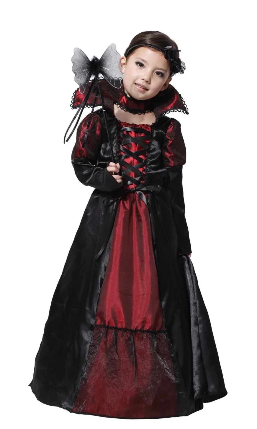 

Children Girls Princess Vampire Costumes Children's Day Halloween Costume for Kids Long Dress Carnival Party Cosplay