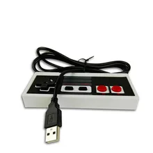 ViGRAND 1 Uds. Mando USB clásico Retro con cable para Nintendo NES JoyStick para NES Control para Windows PC para GamePad para Mac