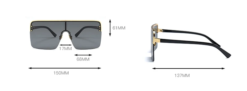 oversized square sunglasses for men detail (2)