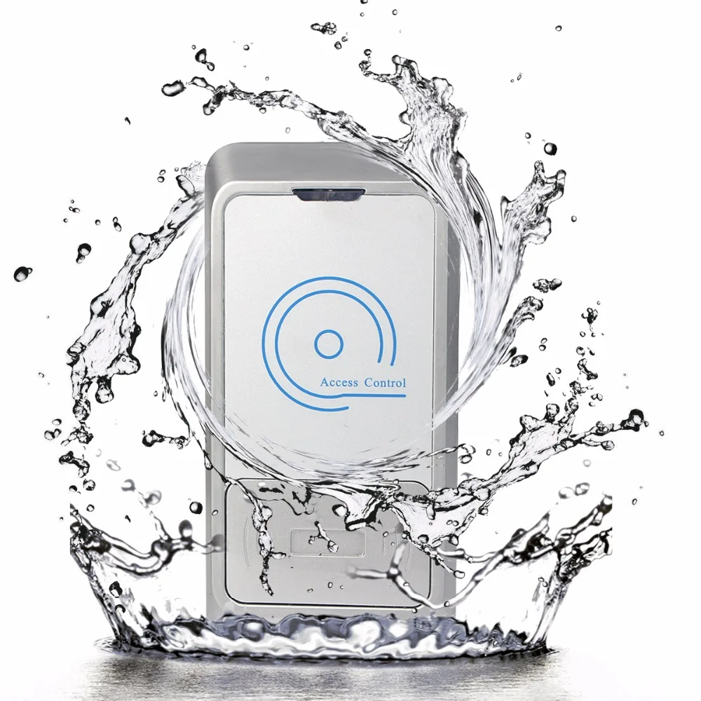 

CE Waterproof Proximity RFID ID Card Wiegand26/34 bit Card Reader 125KHz Access Control System For Home Security System F1682D