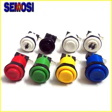 Американский стиль нажимные аркадные кнопки с микропереключателями 28 мм монтажное отверстие длинная аркадная кнопка для игр запчасти