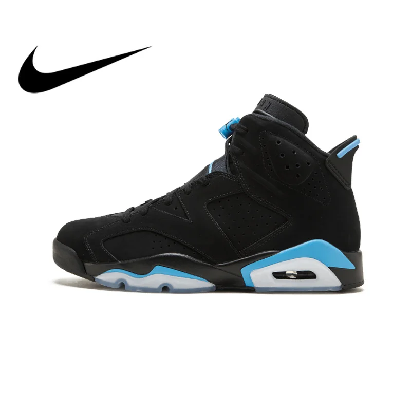 Оригинальный Nike Оригинальные кроссовки Air Jordan 6 Ретро "UNC" Мужская баскетбольная Обувь спортивная обувь Спорт на открытом воздухе голяшка