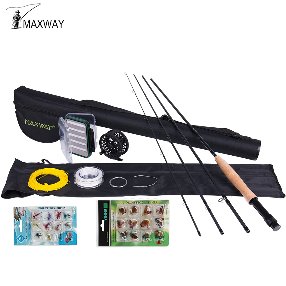 Набор из удилищ и катушки для ловли нахлыстом Maxway 3/4 5/6 7/8|fishing rod|fishing rod and reelrod reel |