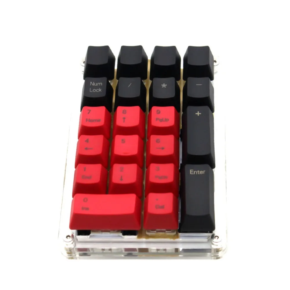 YMDK пустой боковой печатью топ-печатный 21 ключ Numpad толстый PBT OEM профиль Keycap для MX переключатели Numpad(только KEYCAP