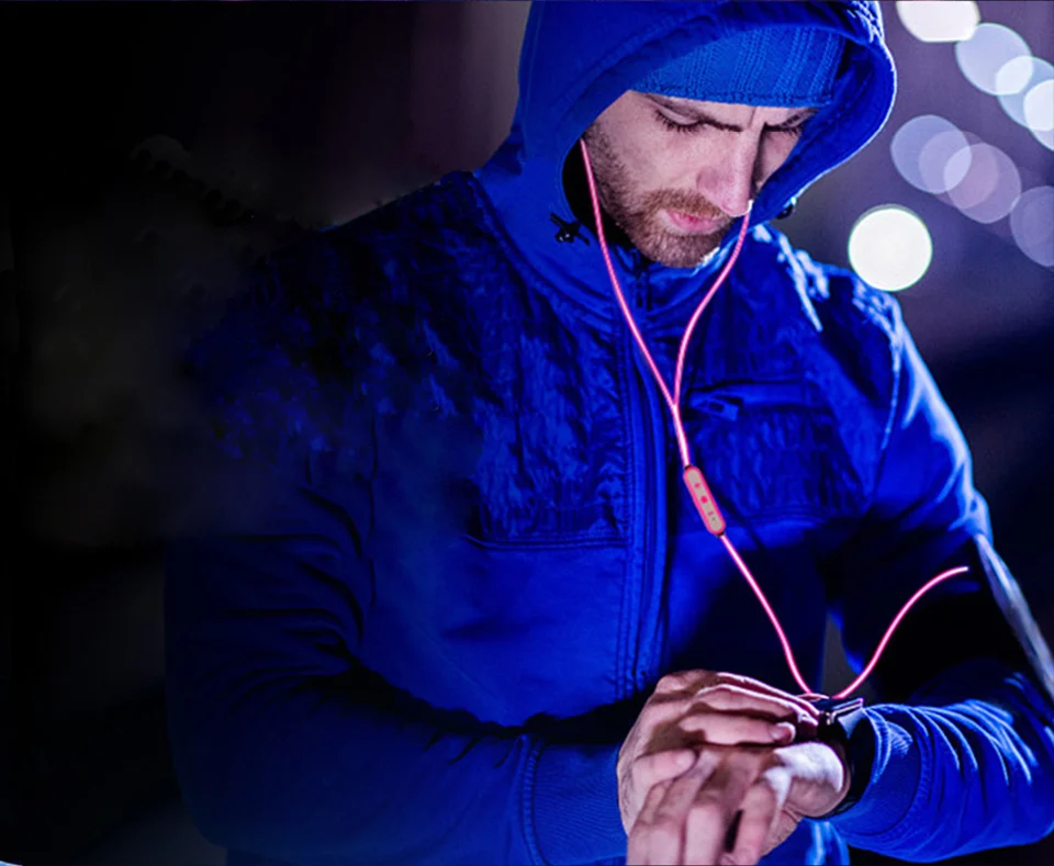 3.5mm In-ear Earphone Headphone Luminous Stereo Earphones With Microphone For Mobile Phone EL Night Light Glowing Headset Sport (6)