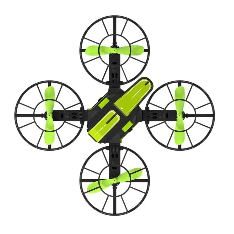 Радиоуправляемый Дрон HD 2,4G WiFi fpv, пульт ДУ Квадрокоптер с высокой фиксацией вертолета - Цвет: Green 0.3MP
